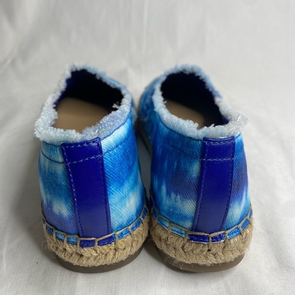 Women’s Nine West Maybe2 Frayed Blue Tie Dye Loafers 6M - Picture 5 of 8